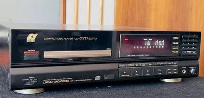 CD Player Extra SANSUI CD-α717D Deck Vintage Funcionando Excelente - Imagem 1 de 4