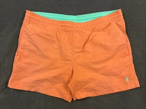 POLO RALPH LAUREN Mens Orange Solid Logo 5” Swim Shorts Trunks Large - Picture 1 of 5