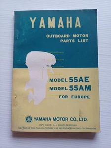 Yamaha motori fuoribordo 55 AE - 55 AM 1976 catalogo ricambi originale - Imagen 1 de 8