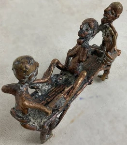 Rare statuette "prénaissance Africaine" Bronze Burkina Faso - Imagen 1 de 9