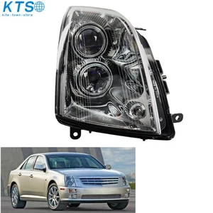 Passenger Headlights For Cadillac STS 2005-2011 Halogen Black Housing Clear Lens - Picture 1 of 13