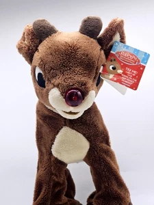 Rudolph Rentier mit roter Nase animiert Plüsch Dan Dee Neu mit Etikett nicht funktionsfähig wie abgebildet - Bild 1 von 17