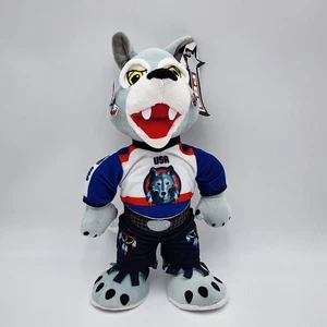 PBR Wolf Plush Global Cup Mascot Professional Bull Riding Sport NWT - Picture 1 of 7