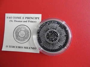 * Santo Tomé y Príncipe 2000 Dobras 1998 plata * Milenio (empuje 145) - Imagen 1 de 2