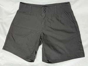 Prana Shorts Alana Women's Size 12 Grey Charcoal 7" Hiking Outdoor - Picture 1 of 9