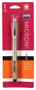 Sakura Pigma Micron Pen 05 .45mm-Black 30581 - Picture 1 of 4