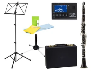 Buffet Crampon E13 Bb Klarinette Böhm Set Mundstück Tuner Noten Ständer Koffer - Bild 1 von 10