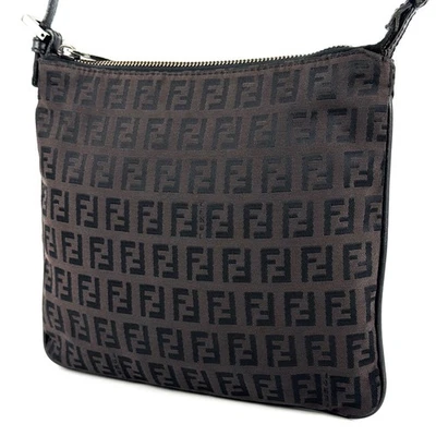 FENDI Zucchino Shoulder Bag Crossbody Canvas Authentic - Image 1 of 4