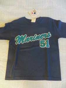 NWT CSA Kid's Ichiro #51 Blue Jersey T-shirt, size 8 - Picture 1 of 5