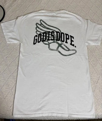 God Is Dope Prayer Runs In My Family 2 Sided White Shirt Unisex Size Small - Image 1 of 4