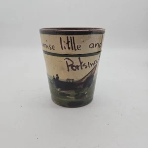 Torquay Motto Ware Longpark Pottery Devon Vintage Keramikbecher 3 cm hoch - Bild 1 von 11