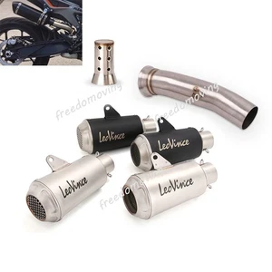 Slip On Exhaust System Mid Link Pipe 51mm Muffler Silencer Modified For DUKE 790 - Picture 1 of 11