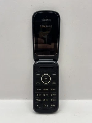 Samsung GT-E1190 Flip Phone Black Classic Mobile Cellphone Untested - Image 1 of 4