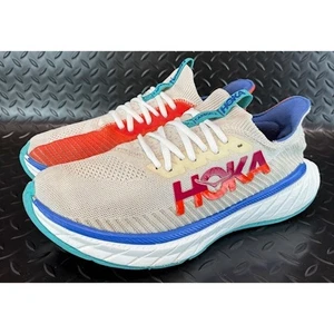 Zapatillas deportivas Hoka One One Carbon X3 blancas llama para hombre talla 9,5 - dañadas - Imagen 1 de 9