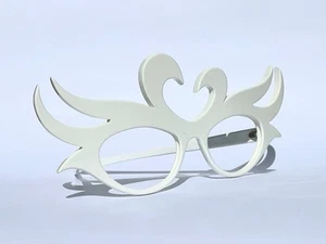 Vintage Cateye sunglasses. 1950s Eyewear. White Bird Glasses. Frame France - Picture 1 of 5