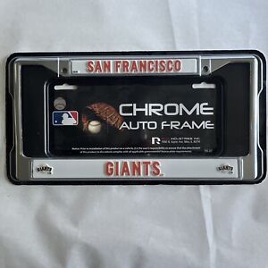 San Francisco Giants Chrome License Plate Frame Baseball League Auto Truck Car