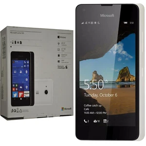 BNIB Microsoft Lumia 550 RM-1127 Single-SIM White 8GB Factory Unlocked 4G GSM - Picture 1 of 1