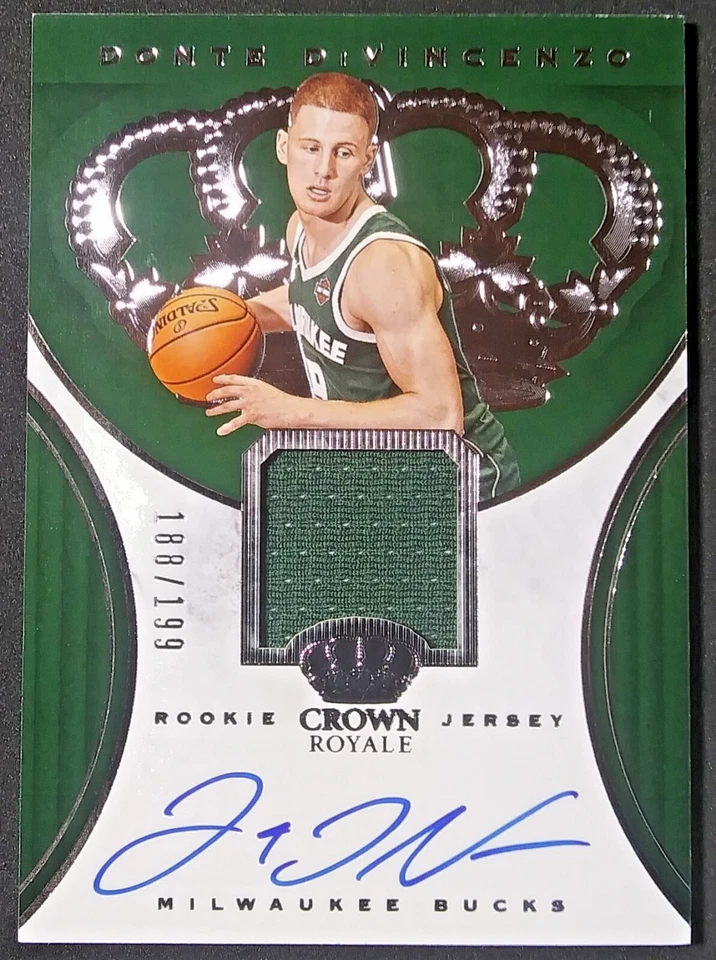 2018 Crown Royale Rookie Autographs /199 Jersey #RJA-DDV Donte DiVincenzo RC SP - Image 1 of 4
