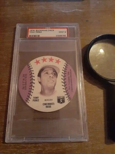 Buckmans Discs Tony Perez Reds Hof 1976 PSA 9 - Imagen 1 de 9