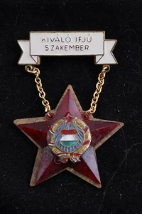 Ungarn Ungarische Medaille Perfekt Vorzüglich Junger Sachverständiger Arbeiter Kommunust - Bild 1 von 2