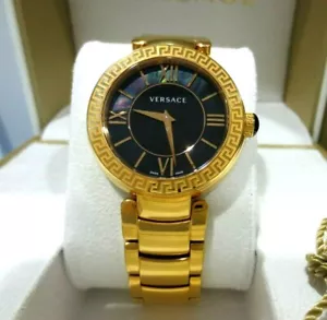 Versace Women's VNC270016 Leda Analog Display Swiss Quartz Rose Gold IP Watch - Picture 1 of 10