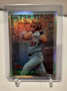 1996 TOPPS MYSTERY FINEST REFRACTOR #24 - MIKE PIAZZA - Picture 1 of 2