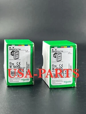 Pulsador SCHNEIDER ELECTRIC ZB5 AW7A1724 Blanco ARRIBA NEGRO ABAJO Illum Center Dble Foto 1 de 2