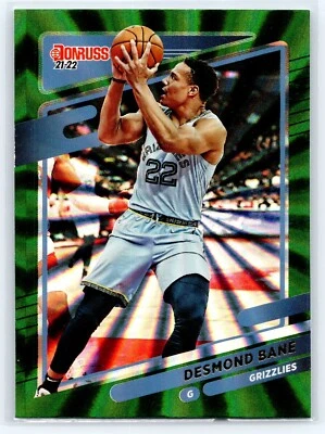 2021-22 Panini Donruss Basketball #44 Desmond Bane Green Laser Grizzlies NBA - Image 1 of 2