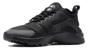 NIKE W AIR HUARACHE RUN ULTRA NERO BLACK SNEAKER DONNA ORIGINALI NUOVE - Foto 1 di 5