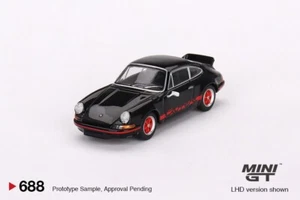MiniGT 1/64 Porsche 911 Carrera RS 2.7 Black with Red Livery MGT00688 - Foto 1 di 1