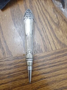 Vintage viktorianischer Stift - verzierter Messergriff versilbert dekorativ - Bild 1 von 3