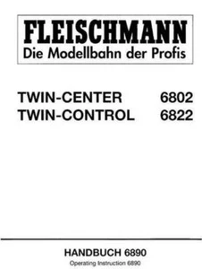 * Fleischmann 6890 Twin Center / Control Handbook in English and German - Picture 1 of 1