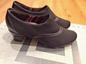 Abeo Women's Judith Dress Pumps Size 8N Black Comfort Heel Slip On Shoes - Picture 1 of 21