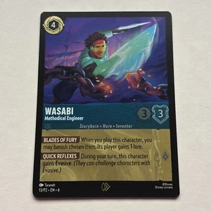 Wasabi 13/P2 Disney Lorcana Azurite Sea Promo Cold Foil Card NM - Foto 1 di 2