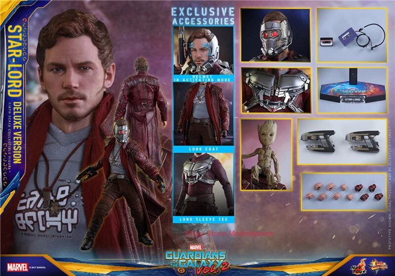 Hot Toys Star-lord Guardians of The Galaxy Vol 2 Mms420 MIB Sideshow 903009