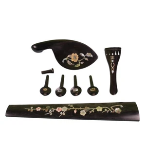 Nuevo Kit de Violín Violín Cordal Violín Clavija Extremo Pin Mentón Descanso Diapasón Ébano  - Imagen 1 de 6