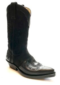 Sancho Boots Damen Gr. 36 schwarz Leder WIE NEU (T23108)