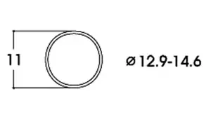 Roco 40070 DC Traction Tyres 12.9-14.6mm (Pk10) HO Gauge - Foto 1 di 1