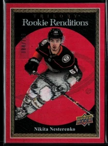 2023-24 Upper Deck Trilogy Rookie Renditions Red #RR-26 Nikita Nesterenko RC - Bild 1 von 2