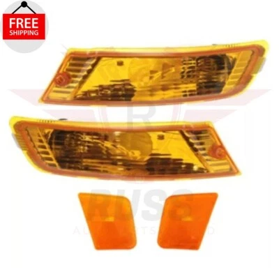 New Front Parking Marker Corner Amber Lamp Light Kit Fits 2005-2007 Jeep Liberty Foto 1 de 4