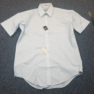 Vintage Arrow Button Up Shirt Men's M Blue By Paddock Dress Shirt New With Tags - Picture 1 of 9