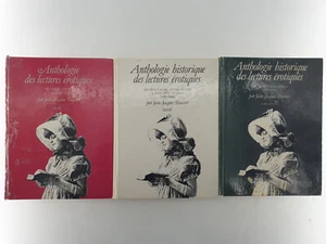 Lot 3 Tomes livres littérature Anthologie historique des lectures érotiques - Picture 1 of 16