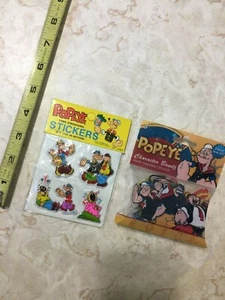 Pegatinas 3D Popeye, Wimpy, Brutus & Swee Pea 1981 vintage y Popeye Bandz - Imagen 1 de 4
