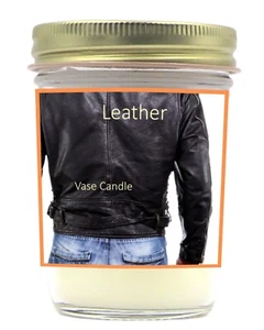 Lederkerze im Glas - Der Duft von frischem Leder | 50 Stunden Brenndauer - Bild 1 von 3
