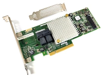 Adaptec 8805 8-port intern SATA / SAS RAID Controller 12G PCIe x8 3.0 1024MB 1GB - Bild 1 von 4