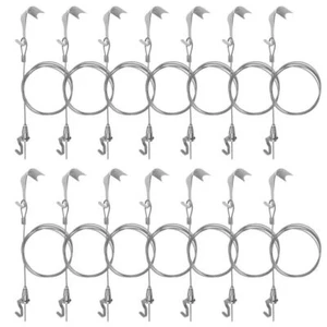 Sturdy Picture Rail Hanging System 66 Lb 30 Kg Max Load Capacity Adjustable Wi - Picture 1 of 4