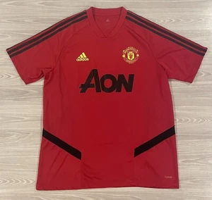 Adidas 2018/19 Manchester United Home Soccer Jersey Red AON Men’s Size Large - Picture 1 of 6