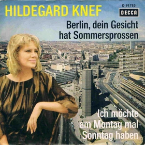 Hildegard Knef / Berlin, Dein Gesicht Mütze Sommersprossen / Vinyl / Decca - Bild 1 von 3