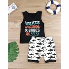 Boys Kid BabyToddler VEST Clothes Waves Shades + Print Tops Camouflage Pants