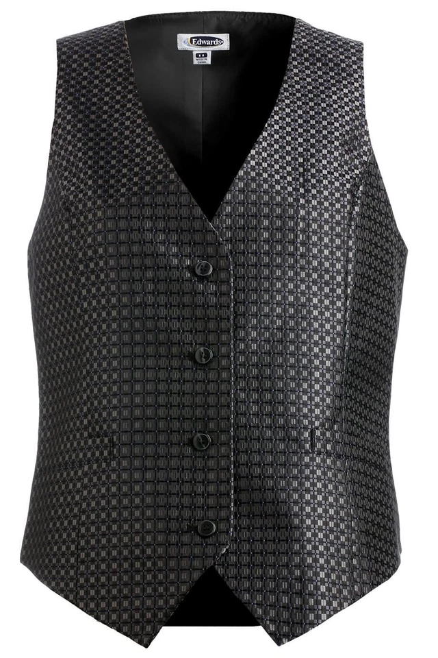 Edwards Womens Grid Brocade Vest - 7396 FREE SHIPPING! - Image 1 of 1